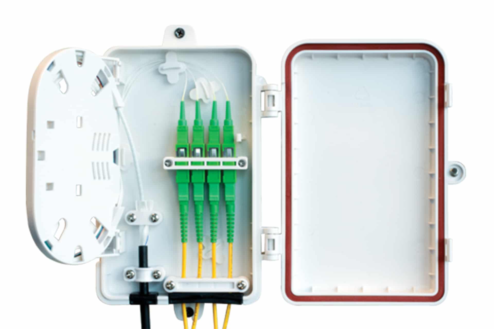 Bild von Wall Box IP65 Indoor/Outdoor 4 Port (SCS) WH UNLOADED