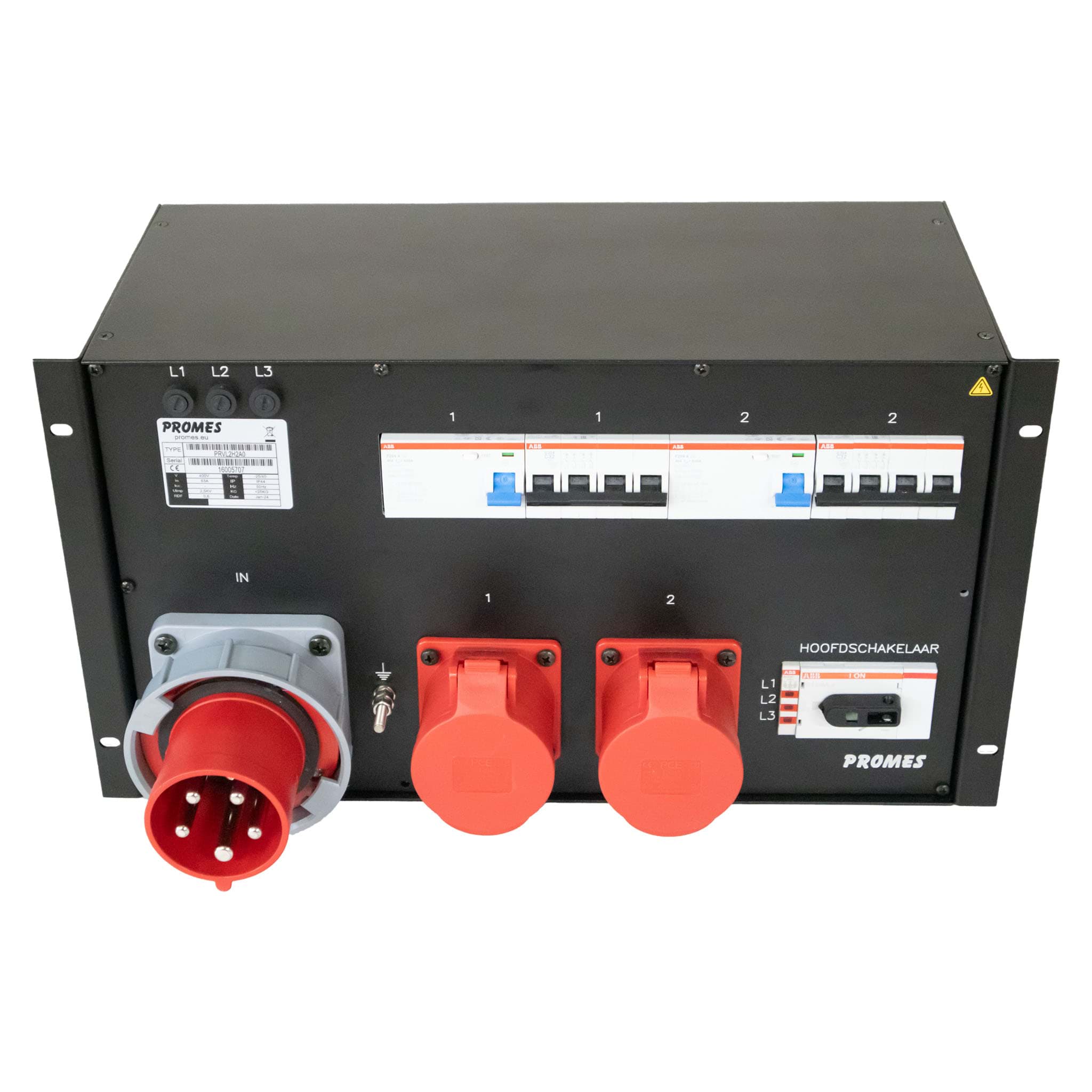 Afbeelding van verdeelkast 19inch C563>HS>2C532[6U20+2AL+N-C]