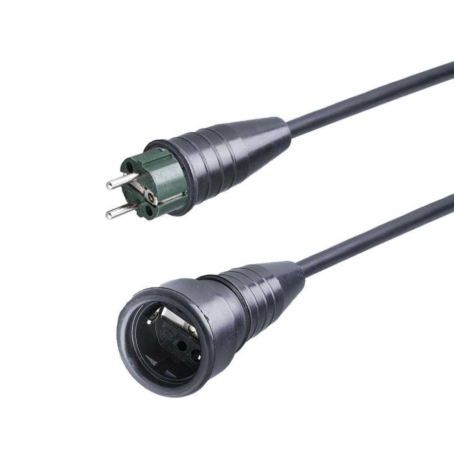 Bild von verlengkabel H07RNF 1,5mm2 Schuko Keraf 521-ra+pen legergroen >522 20m