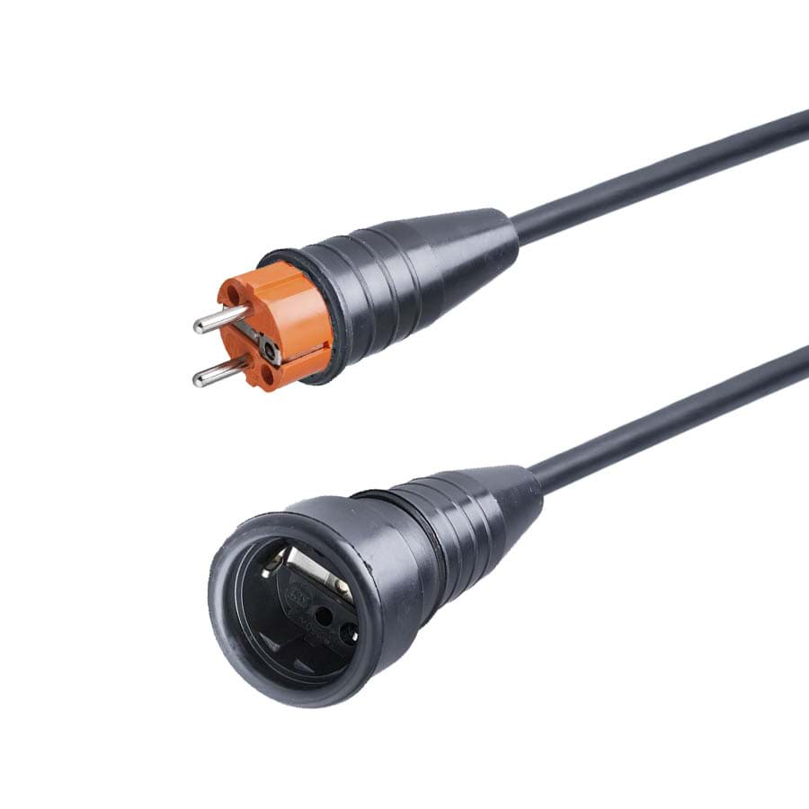 Bild von verlengkabel H07RNF 2,5mm2 Schuko Keraf 521-ra+pen oranje > 522 15m