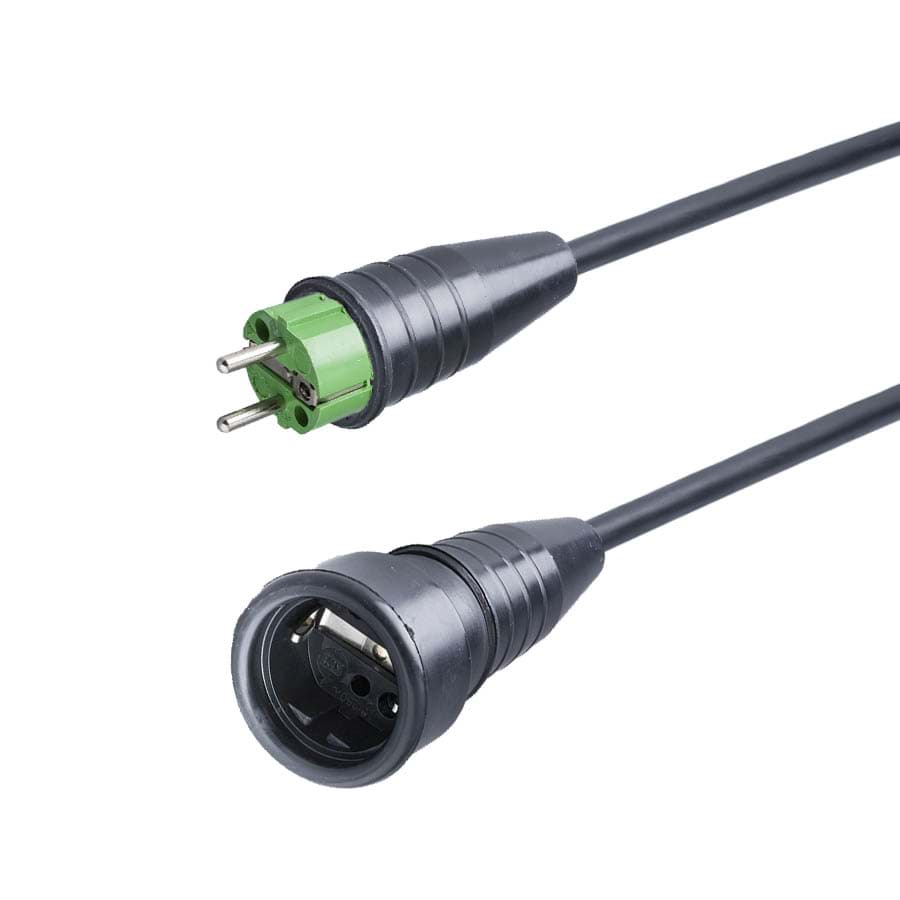 Bild von verlengkabel H07RNF 2,5mm2 Schuko Keraf 521-ra+pen groen > 522  5,0m
