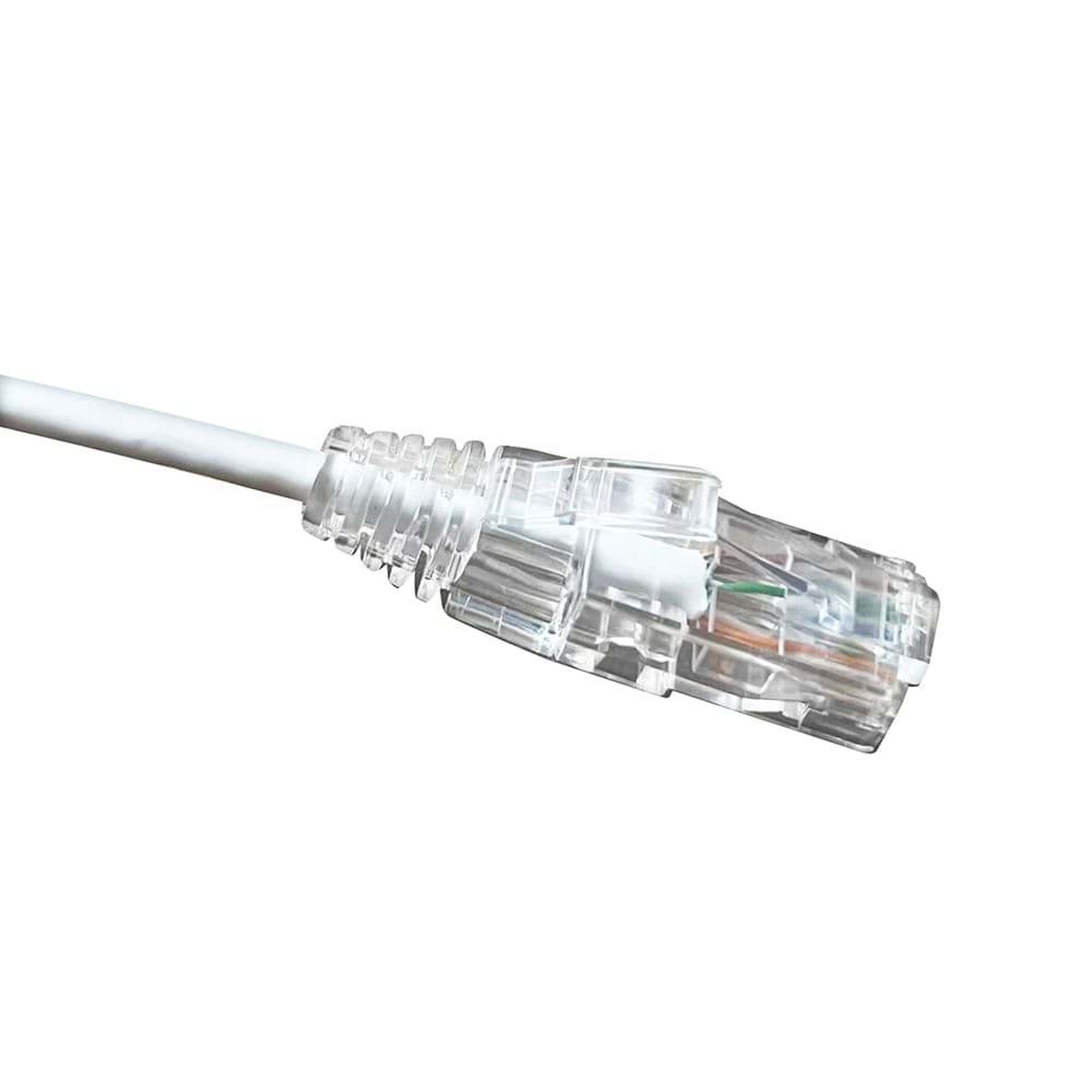 Bild von patchkabel CAT6A U/UTP 4P28 SLIM PVC wit RJ45 snagless 1,0m SCP 10G
