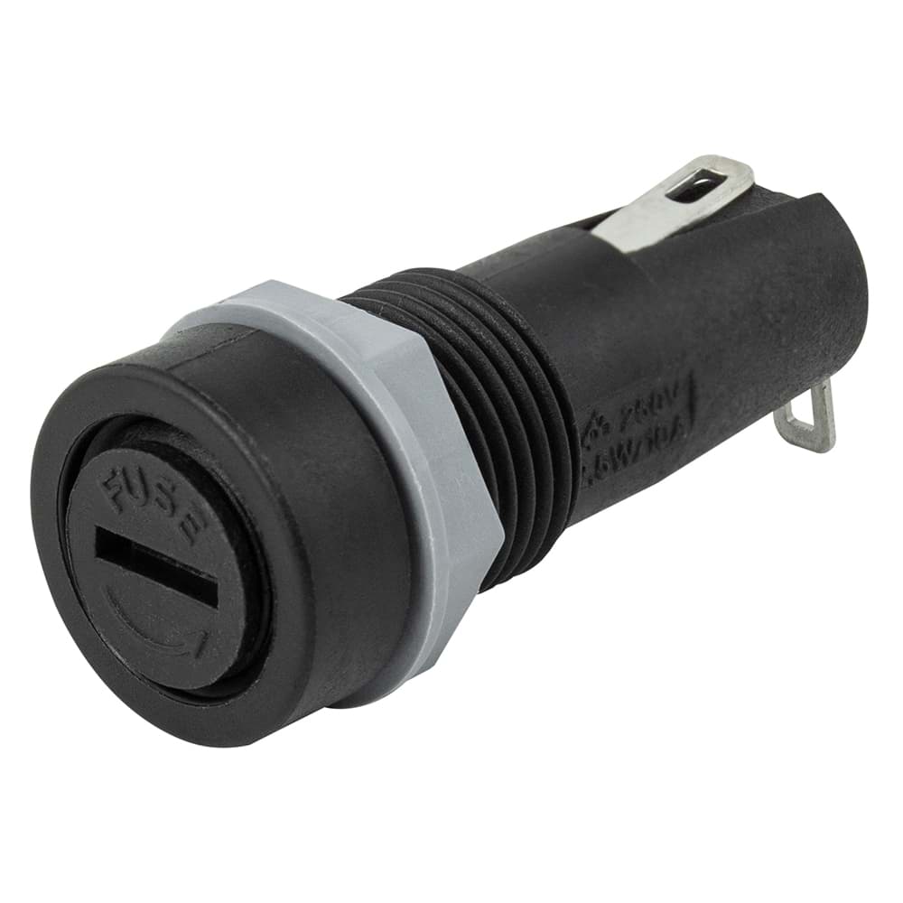 Afbeelding van paneelzekeringhouder 5x20mm verzonken schroefkop tab 2,8