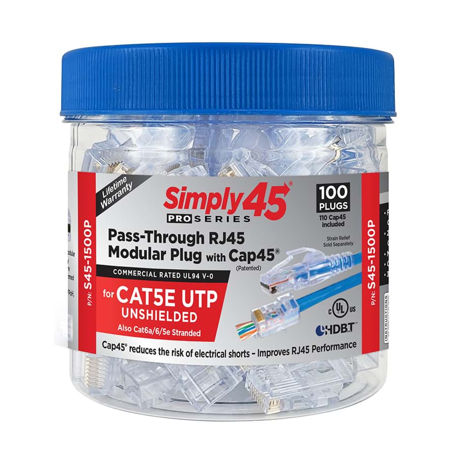 Afbeelding van RJ45 Simply45-ProSeries CAT5E UTP AWG24(28-26) dmax=6,5mm