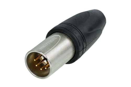 Afbeelding van XLR kabeldeel 5 pin pen nikkel behuizing goudcontacten IP67 BULK