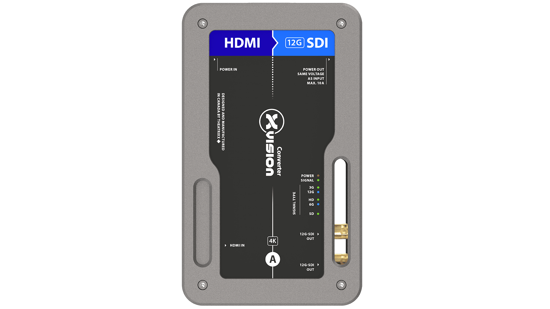 Picture of xVision ProConverter HDMI2.0 to 12G-SDI with powerCON TOP