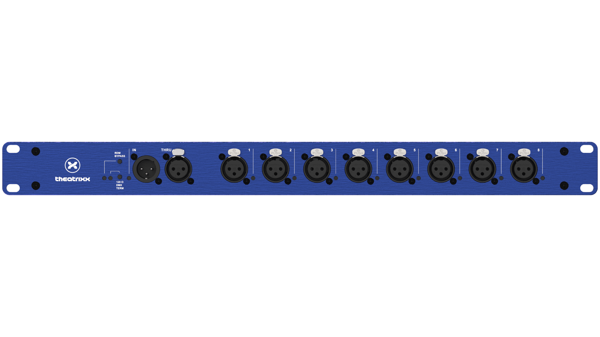 Bild von DMX/RDM splitter/isolator 1U 8 channel 3-pin