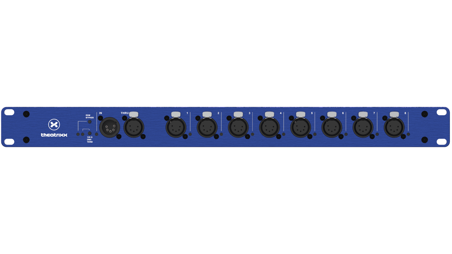 Bild von DMX/RDM splitter/isolator 1U 8 channel 5-pin