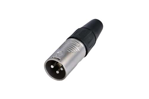 Afbeelding van XLR kabeldeel 3 pin pen nikkel behuizing zilvercontact BULK REAN