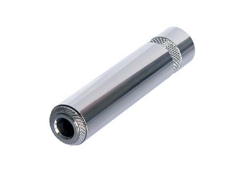 Picture of jack 6,3mm contrasteker 3-polig nikkel kabelOD<6mm NYS