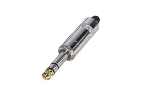 Picture of jack 6,3mm steker 3-polig nikkel goud-TIP NYS