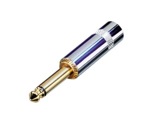 Picture of jack 6,3mm steker 2-polig nilkel goud-TIP NYS