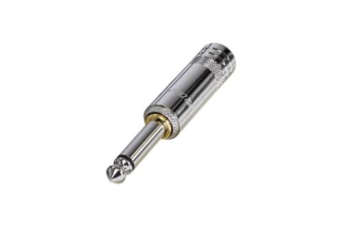 Picture of jack 6,3mm steker 2-polig nikkel tip switched to ground (silent) NYS