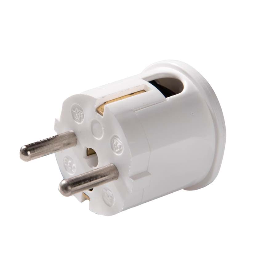 Bild von Winkelstecker mit Schutzkontakt, 2 Schutzkontaktsystem und seilticher