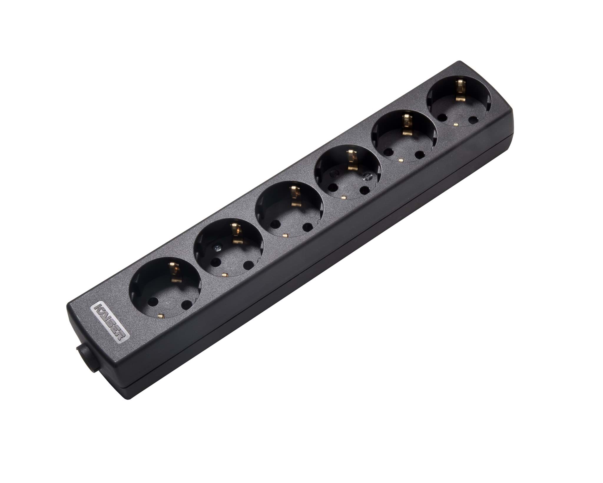 Picture of contactdoos randaarde  6v45gr zwart portable