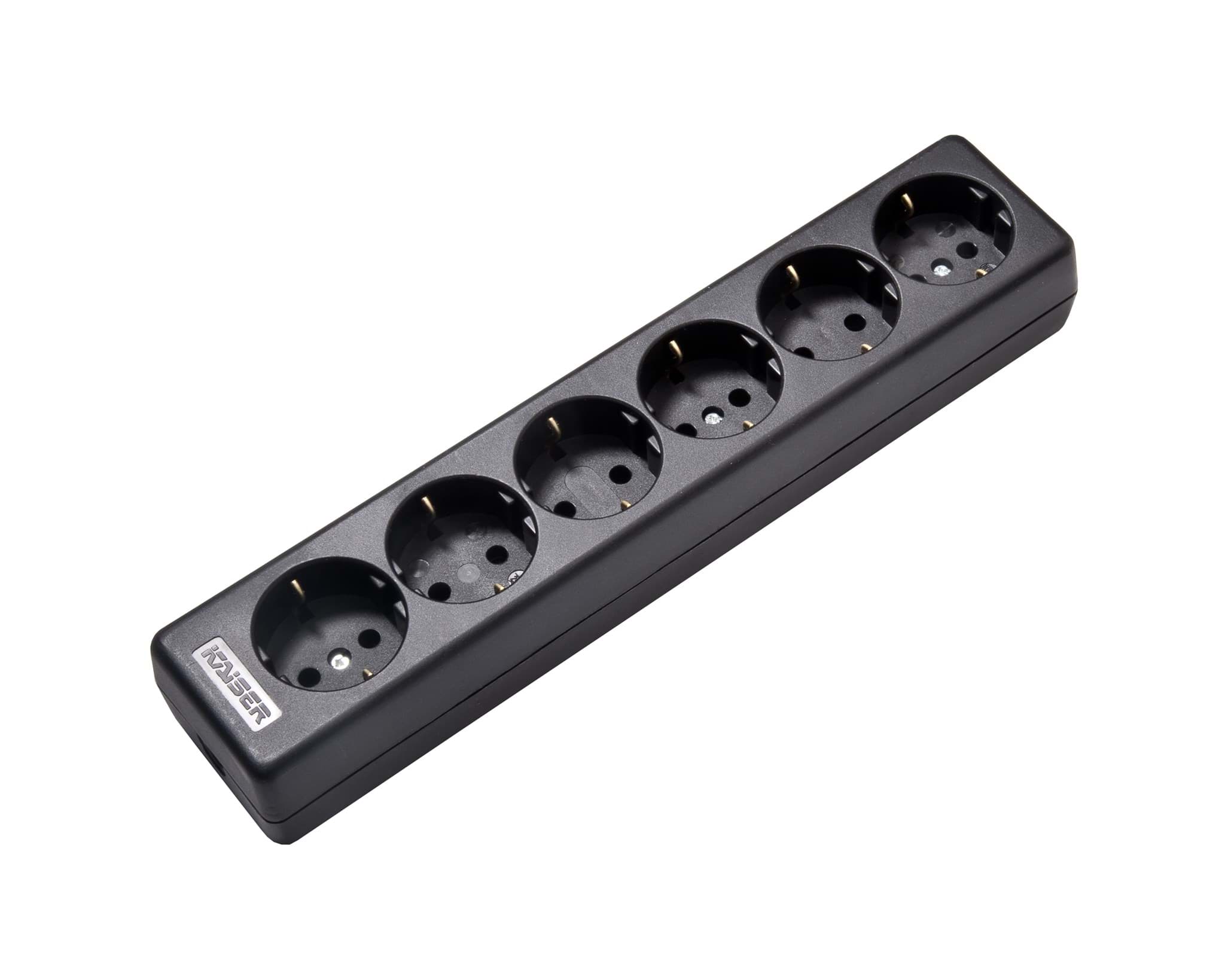 Picture of contactdoos randaarde  6v90gr zwart portable