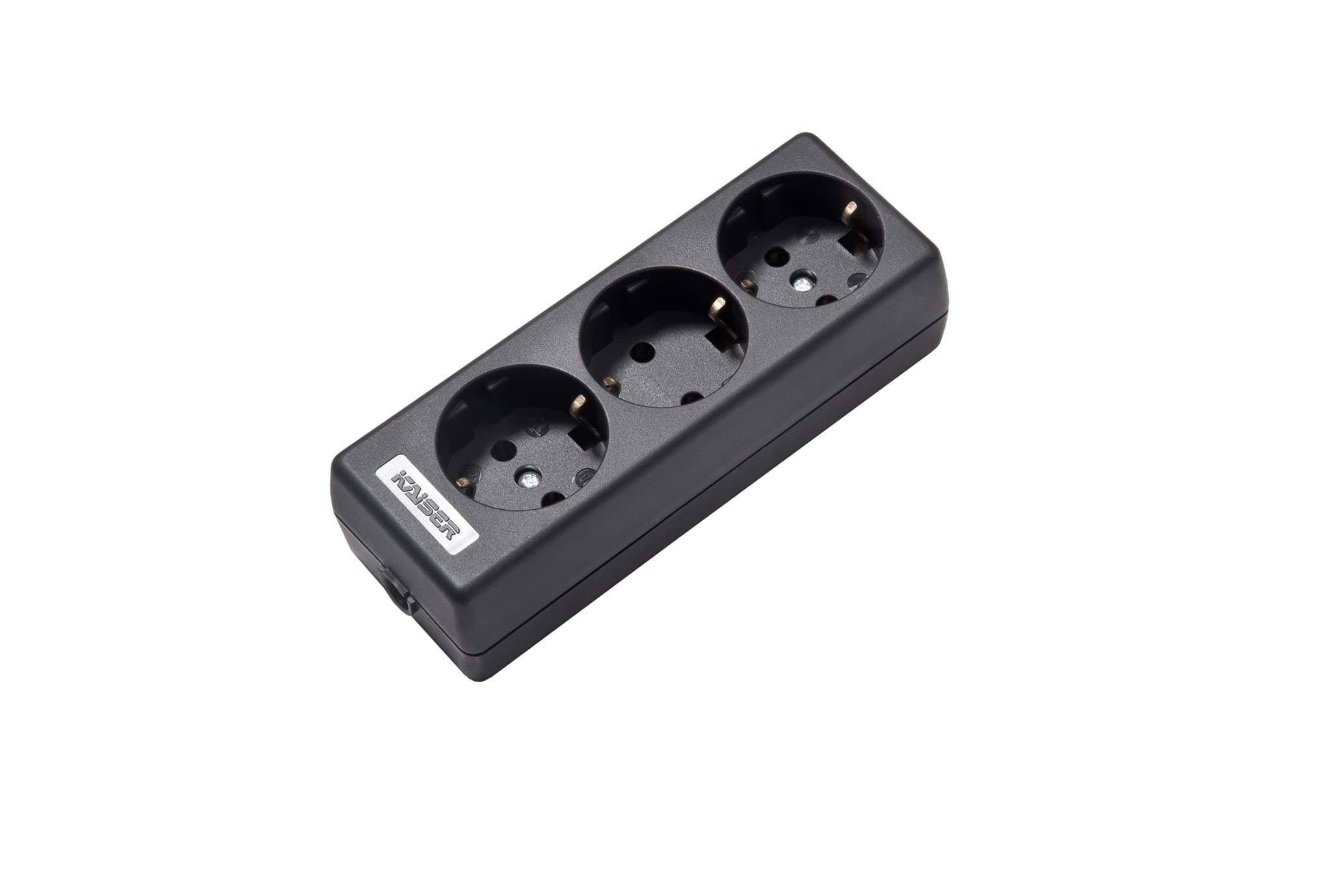 Picture of contactdoos randaarde  3v zwart portable