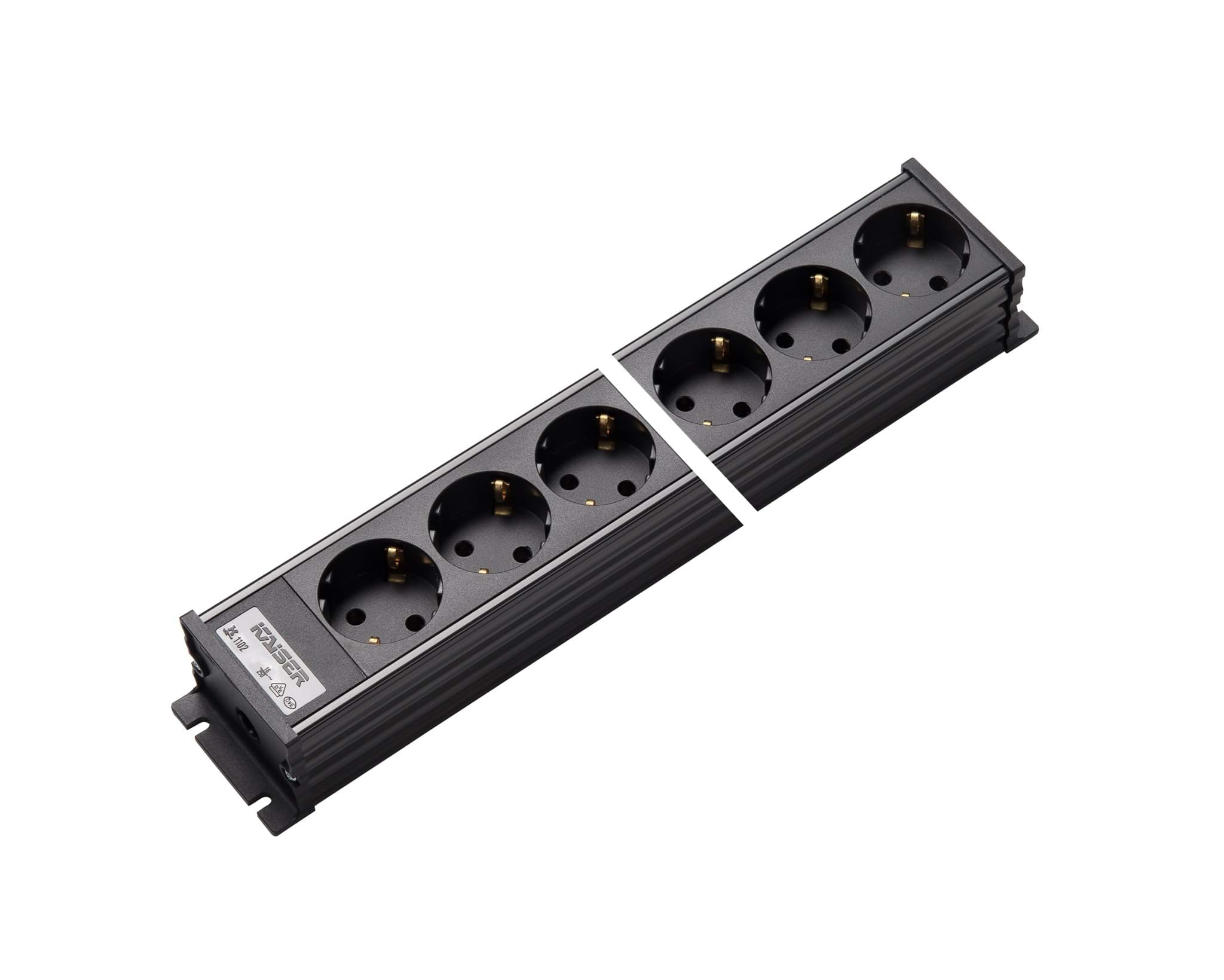 Afbeelding van contactdoos randaarde  8v45gr zwart 1102