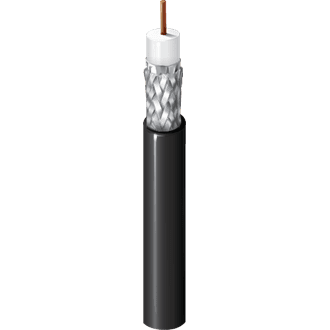Picture of videokabel 1.0/4.6AF Dca-s1d1a1 zwart HA305 (RG6-U HDTV) HA305