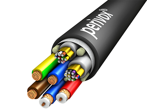 Bild von Kombikabel VIDEO+POWER (2x0.54L/2.3 + 3x1,5mm2 + 16S) PUR-ROBUST schwarz