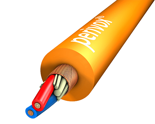 Bild von Mikrofonkabel 2x0,22mm2 NF-WY PVC-SOFT d=6,4mm orange S100