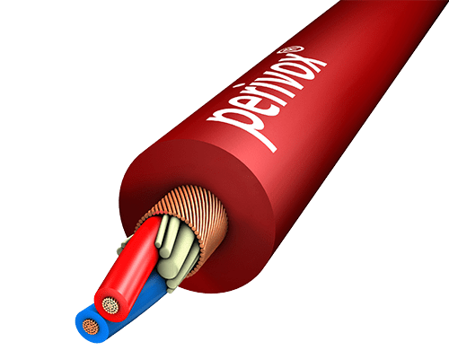 Bild von Mikrofonkabel 2x0,22mm2 NF-WY PVC-SOFT d=6,4mm rot