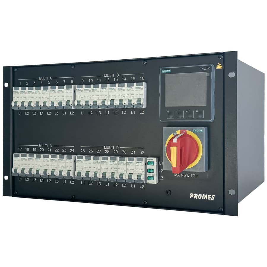 Afbeelding van verdeelkast 19inch K80>HS>C532+4H8(1+9)+3pCT [6U40-PAC3220+Ur]