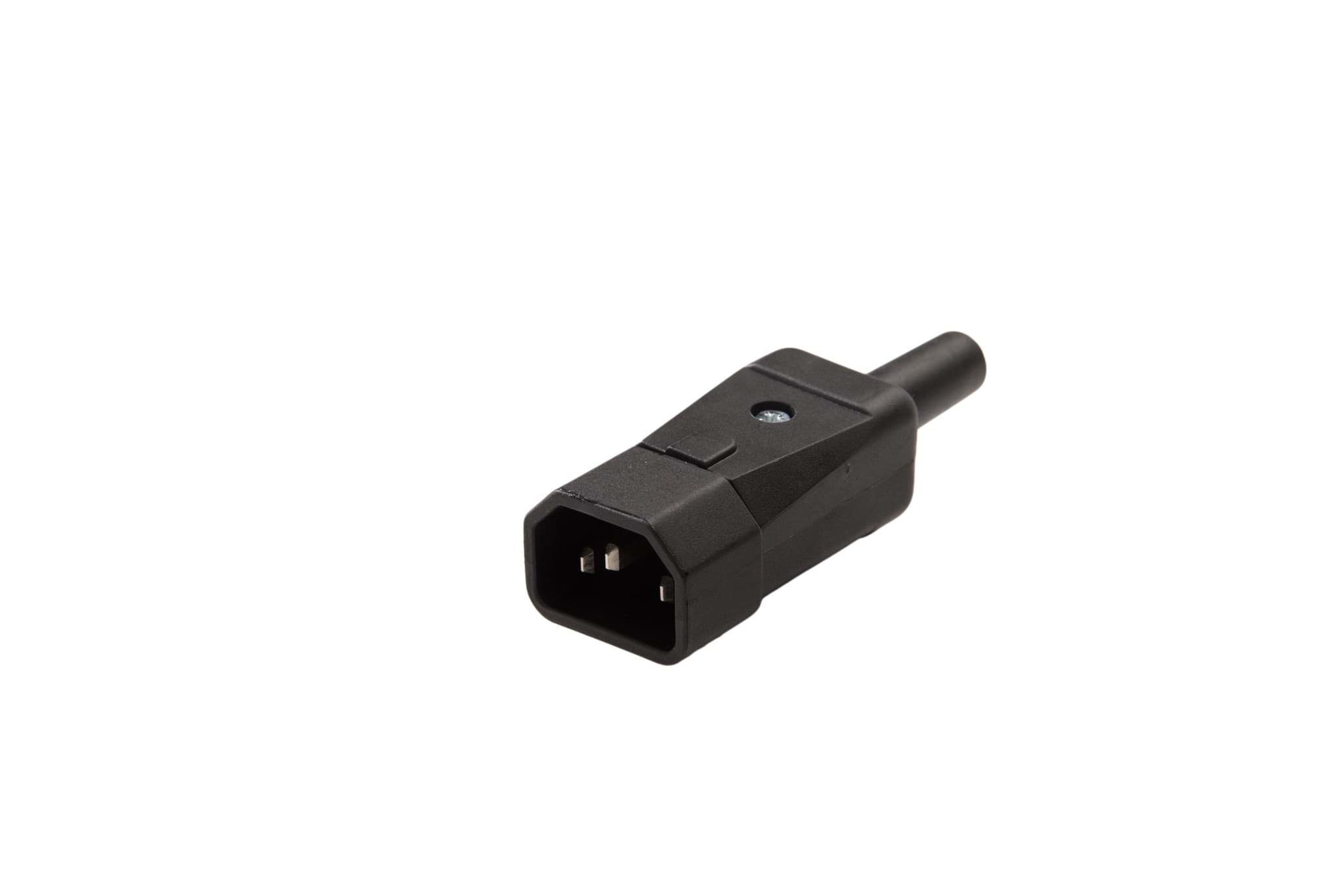 Picture of IEC C14 10A connector pen recht zwart Kaiser