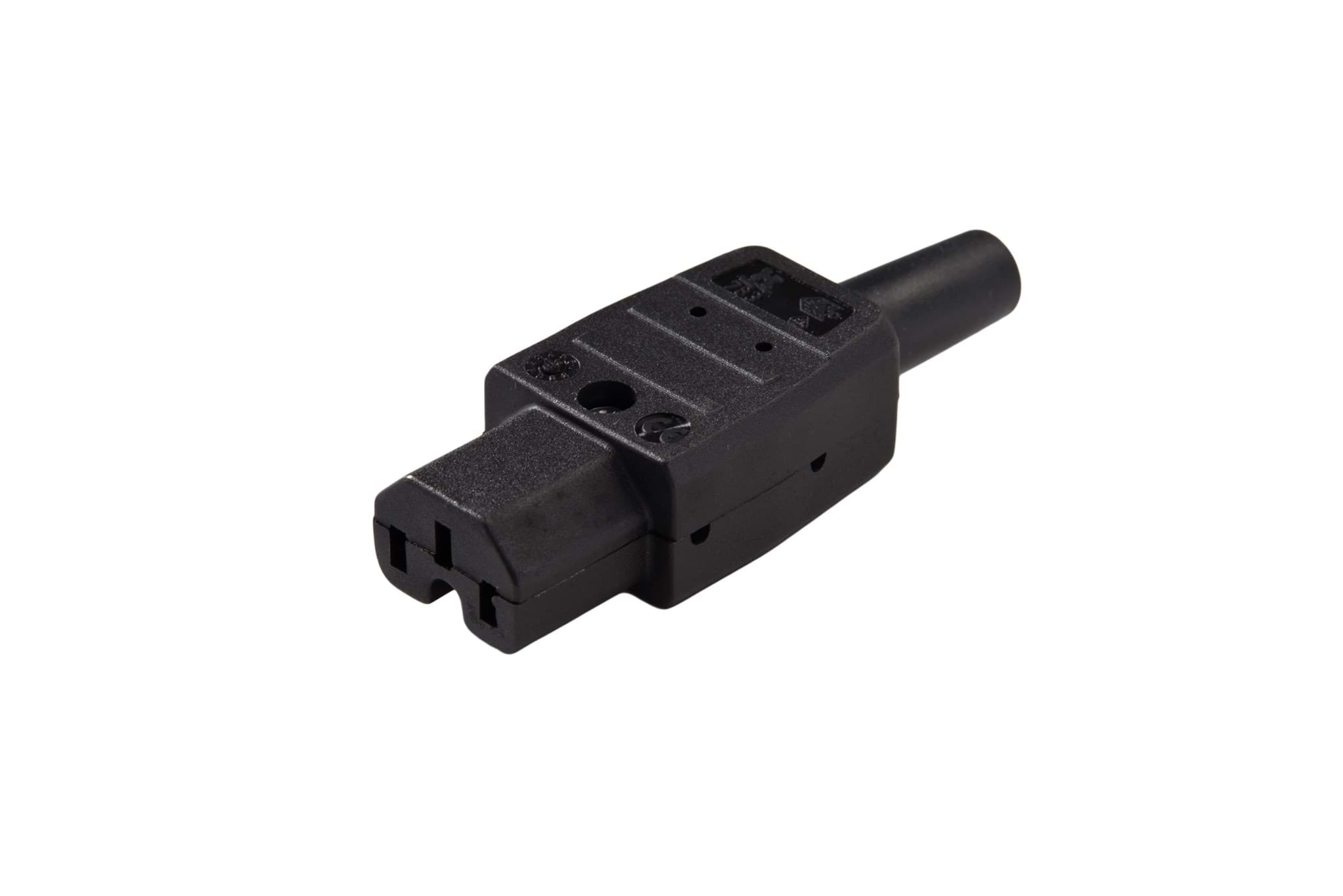 Afbeelding van IEC C15 10A 120gr connector bus recht zwart Kaiser