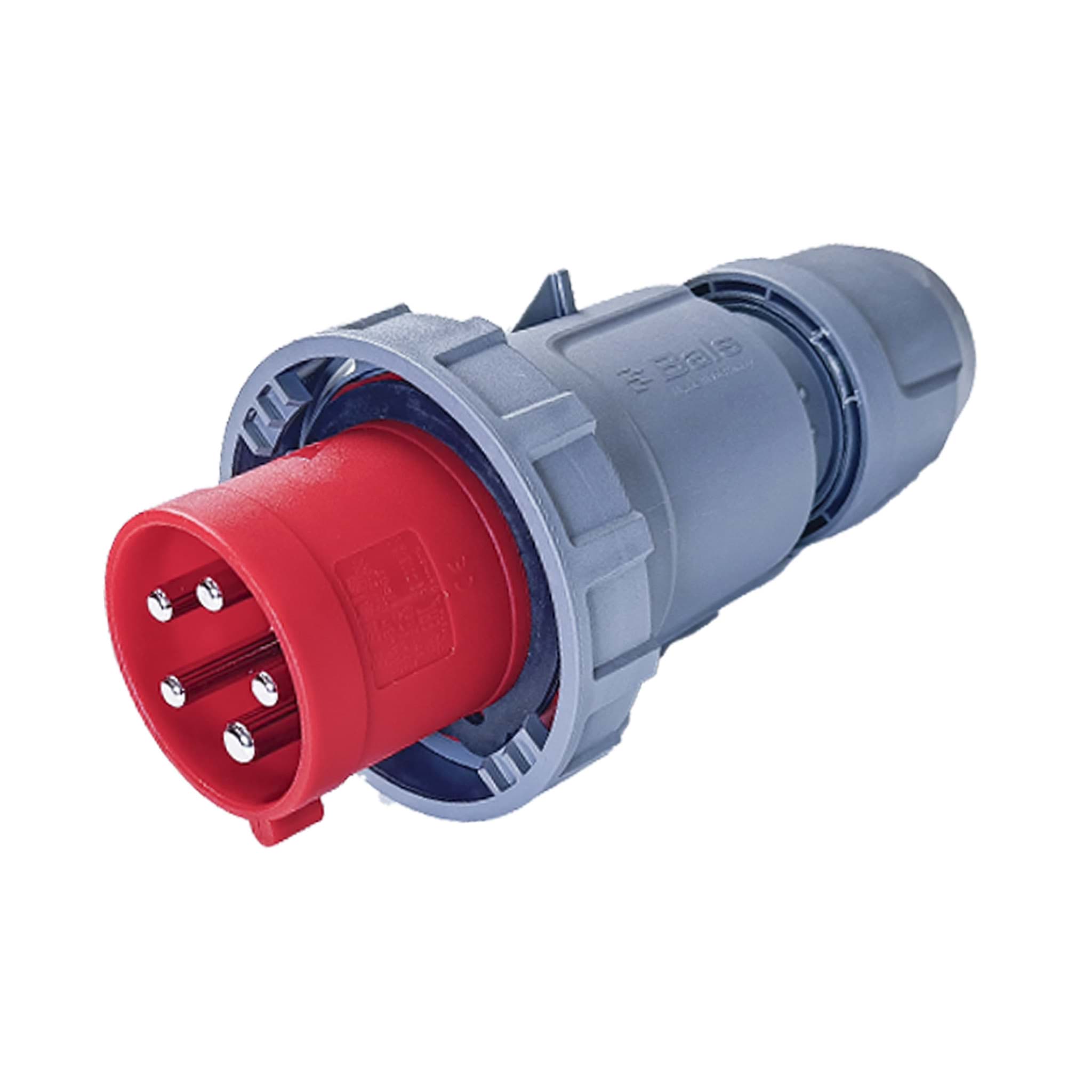 Afbeelding van CEE steker 5p  63A 400V 6h rood IP67 Bals schroef INNOLINQ
