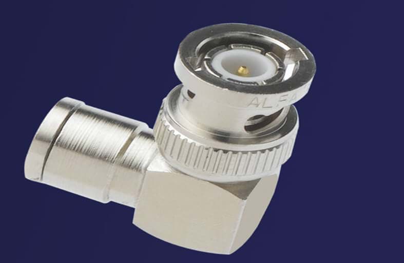 Afbeelding van BNC kabeldeel pen 50 Ohm haaks (Aircell 7) Alfar