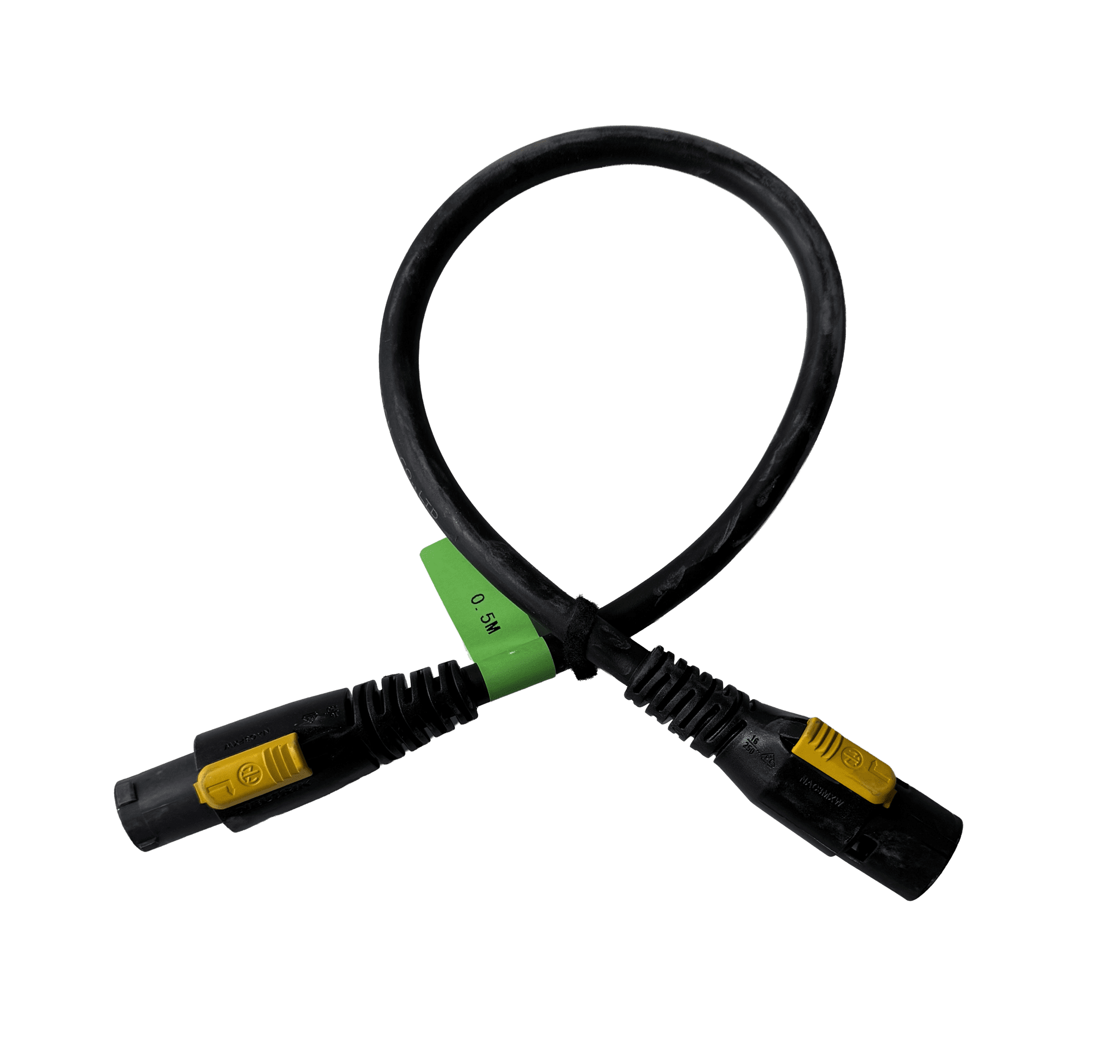 Afbeelding van verlengkabel H07RNF 1,5mm2 powerCON TRUE1  0,5m molded geel $