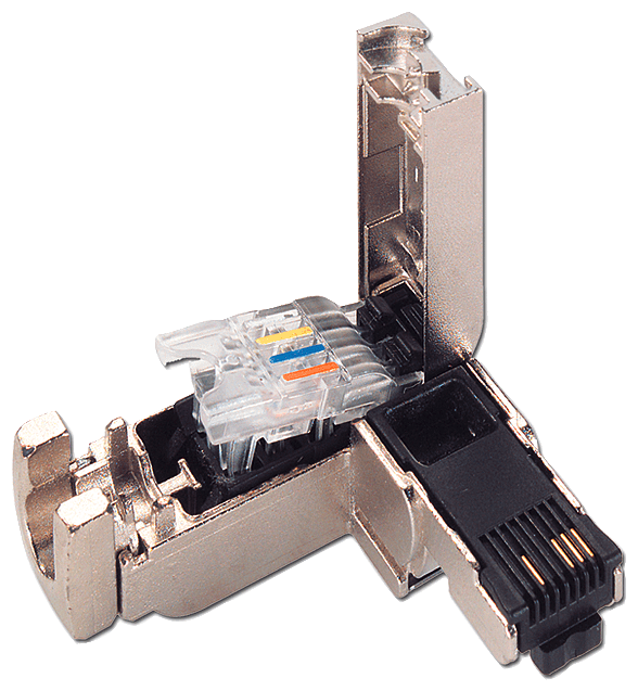 Afbeelding van RJ45 field connector 90gr 2 pair CAT5E Profinet Siemens