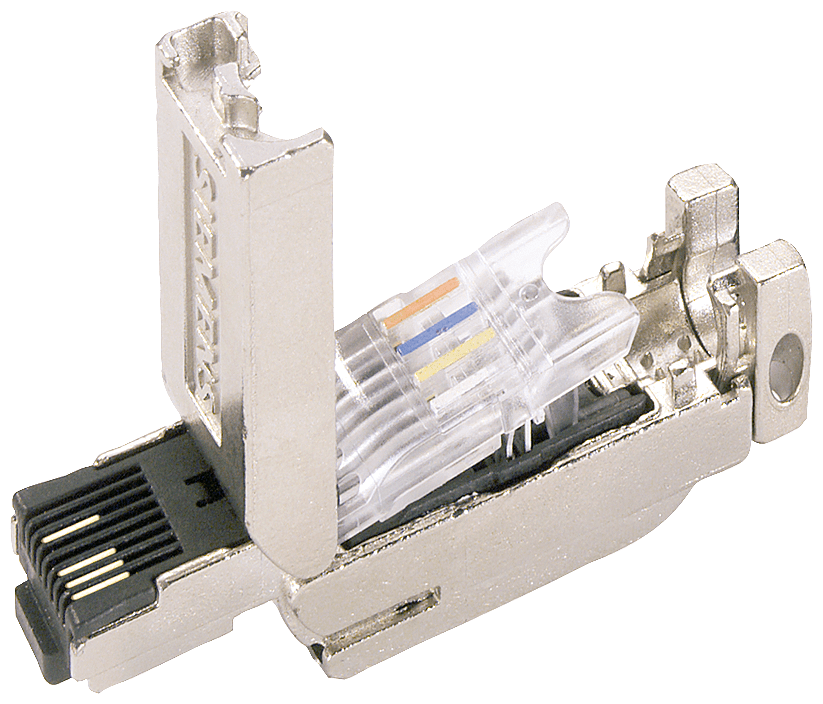 Afbeelding van RJ45 field connector 180gr 2 pair CAT5E industrial FastConnect Siemens