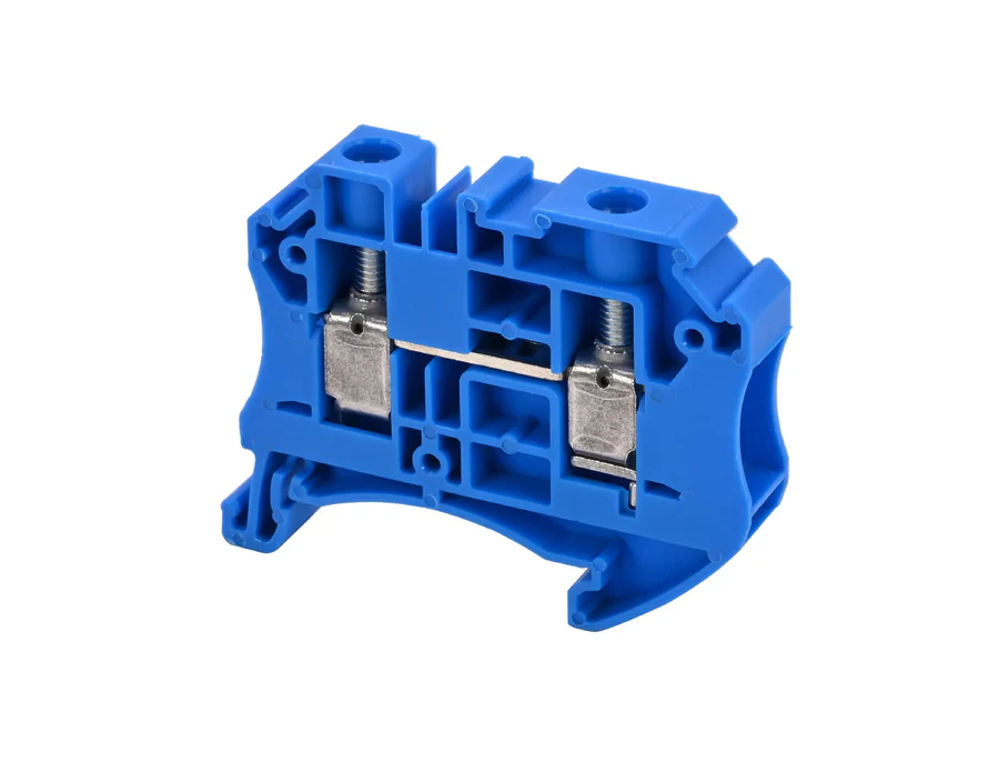 Afbeelding van rijgklem schroef 10mm2 blauw Cembre