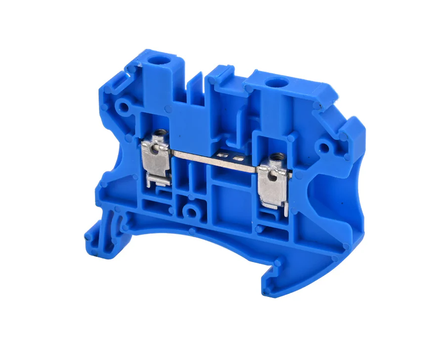 Afbeelding van rijgklem schroef  4.0mm2 blauw Cembre