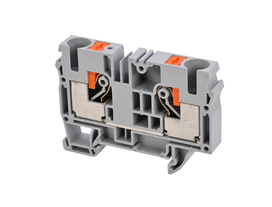 Afbeelding van rijgklem push-in 10mm2 grijs Cembre