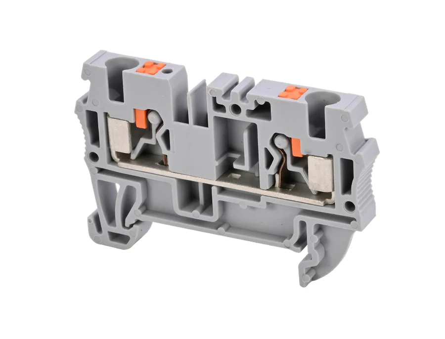 Afbeelding van rijgklem push-in  4.0mm2 grijs Cembre