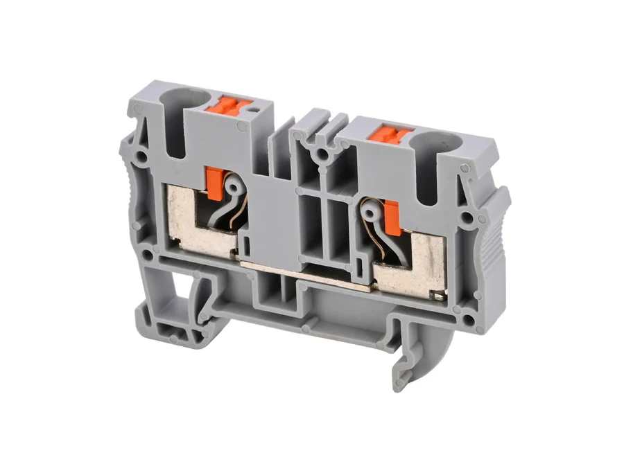 Afbeelding van rijgklem push-in  6.0mm2 grijs Cembre